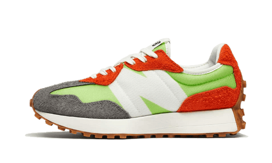 Overkicks - New Balance 327 Lime Green Red Grey (MS327SFA) - vista lateral