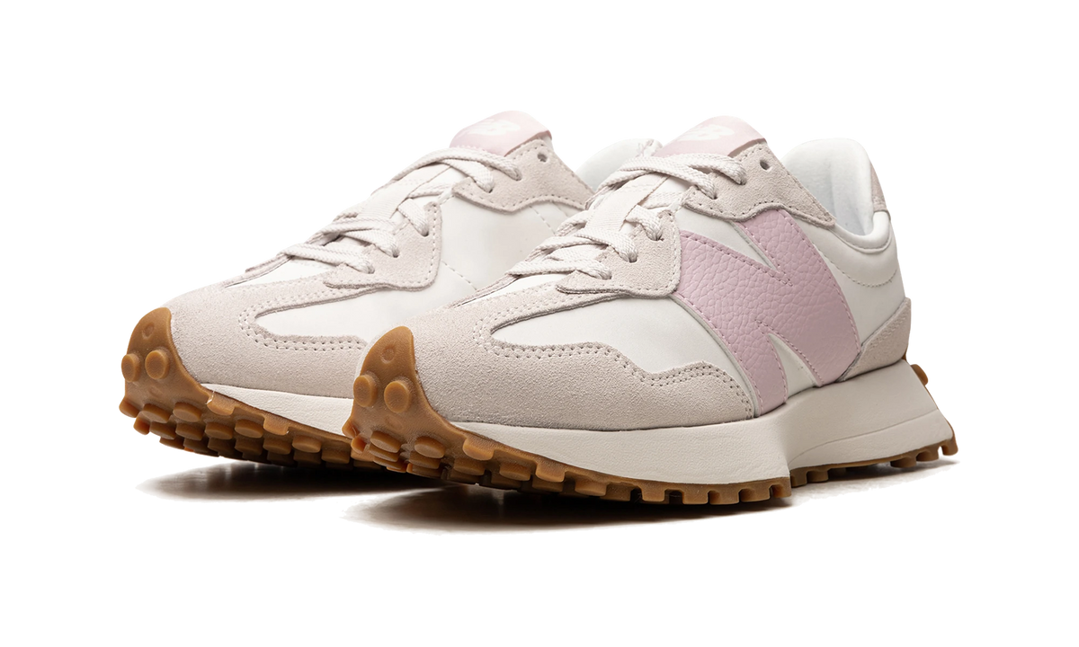 Overkicks - New Balance 327 Moonbeam December Sky (Womens) (WS327OR) - vista trasera