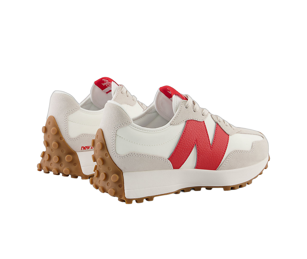 Overkicks - New Balance 327 Moonbeam True Red (Womens) (WS327GC) - par completo