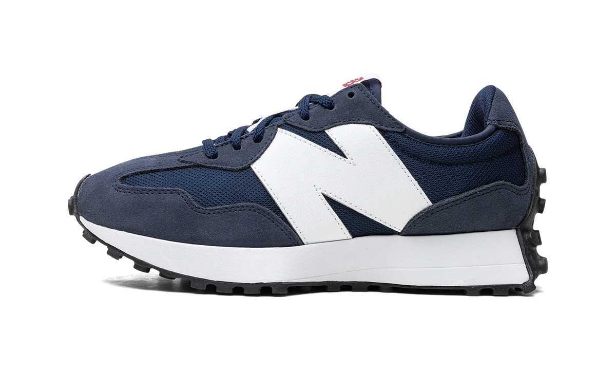 Overkicks - New Balance 327 Natural Indigo White (MS327CNW) - vista lateral