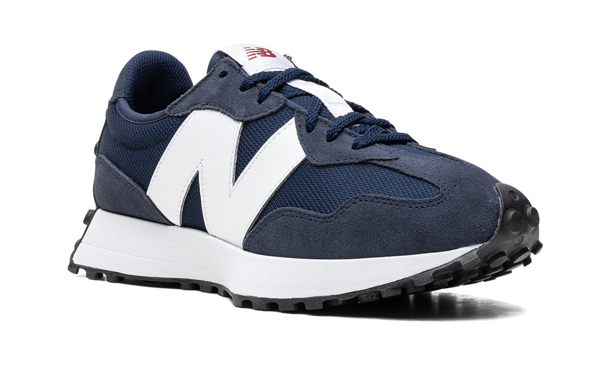 Overkicks - New Balance 327 Natural Indigo White (MS327CNW) - detalle lateral interior