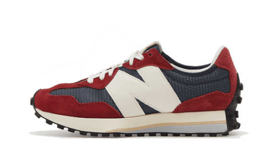 Overkicks - New Balance 327 Navy Blue Red White (MS327MR) - vista lateral