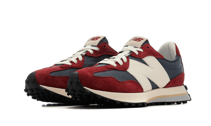 Overkicks - New Balance 327 Navy Blue Red White (MS327MR) - vista trasera