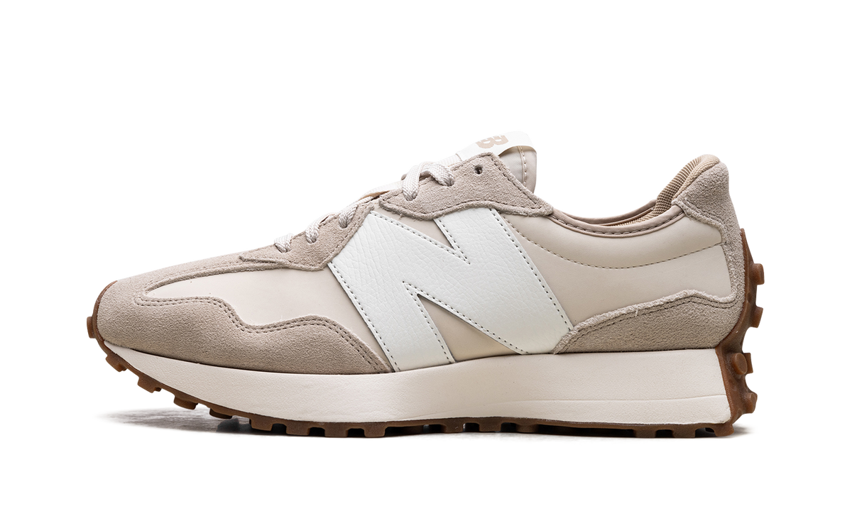Overkicks - New Balance 327 Oatmeal White (MS327ASL) - vista lateral