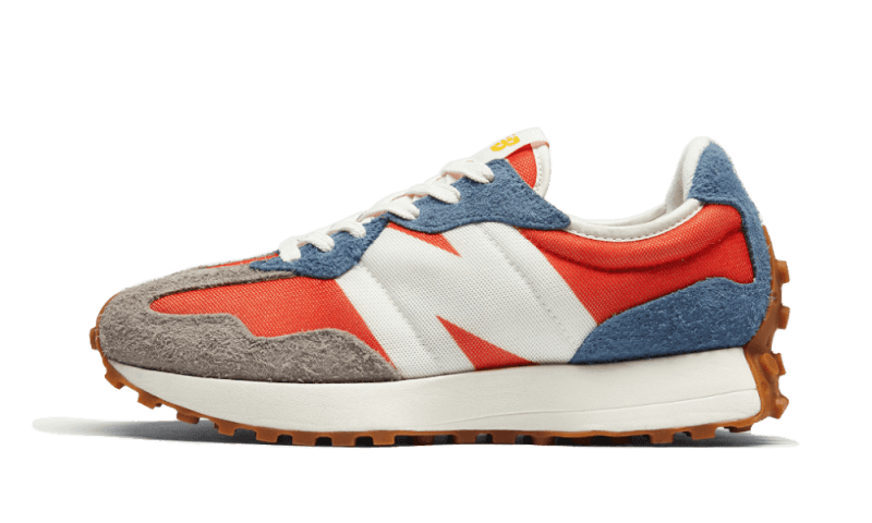 Overkicks - New Balance 327 Red Navy Grey (MS327SFC) - vista lateral