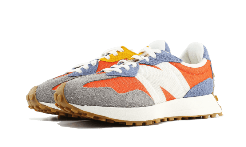 Overkicks - New Balance 327 Red Navy Grey (MS327SFC) - vista trasera