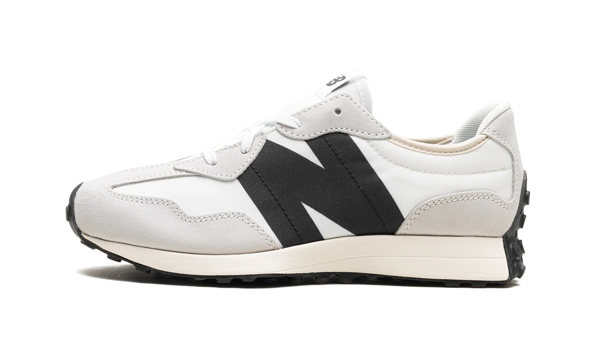 Overkicks - New Balance 327 Sea Salt Black (GS) (GS327FE) - vista lateral