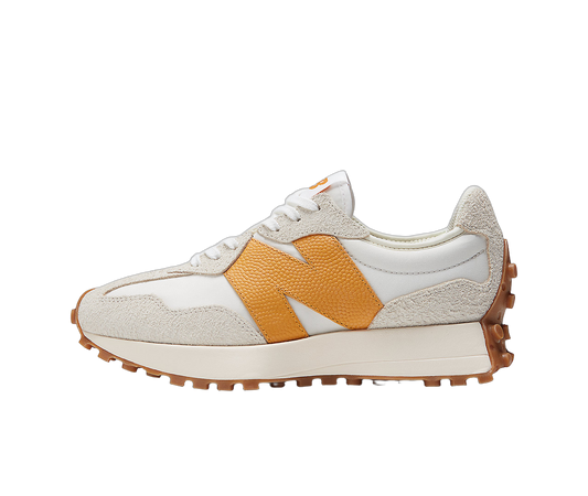 Overkicks - New Balance 327 Sea Salt Golden Hour Gum (Womens) (WS327BY) - vista lateral