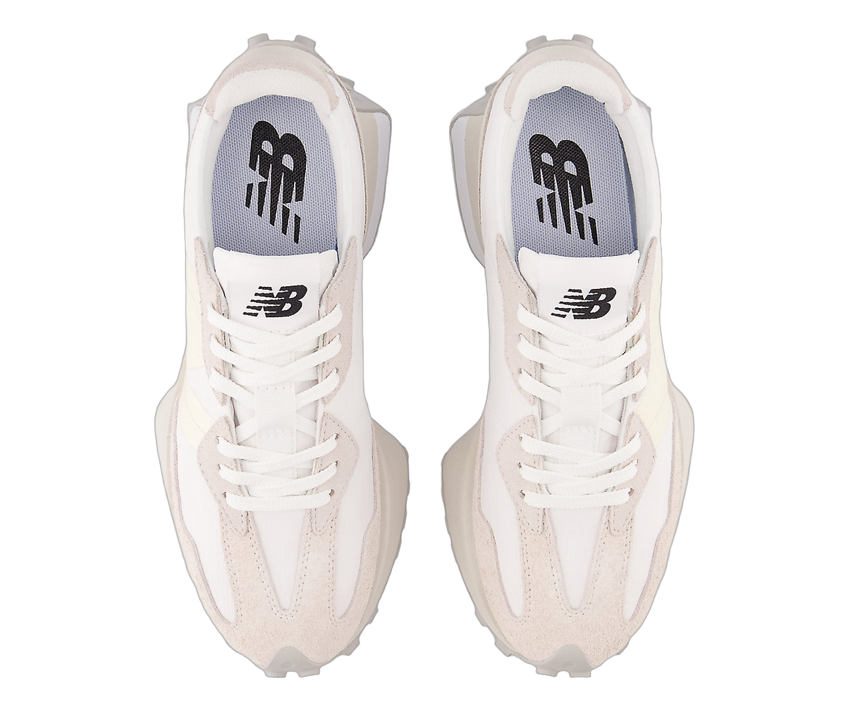 Overkicks - New Balance 327 Sea Salt White (Womens) (WS327EO) - par completo