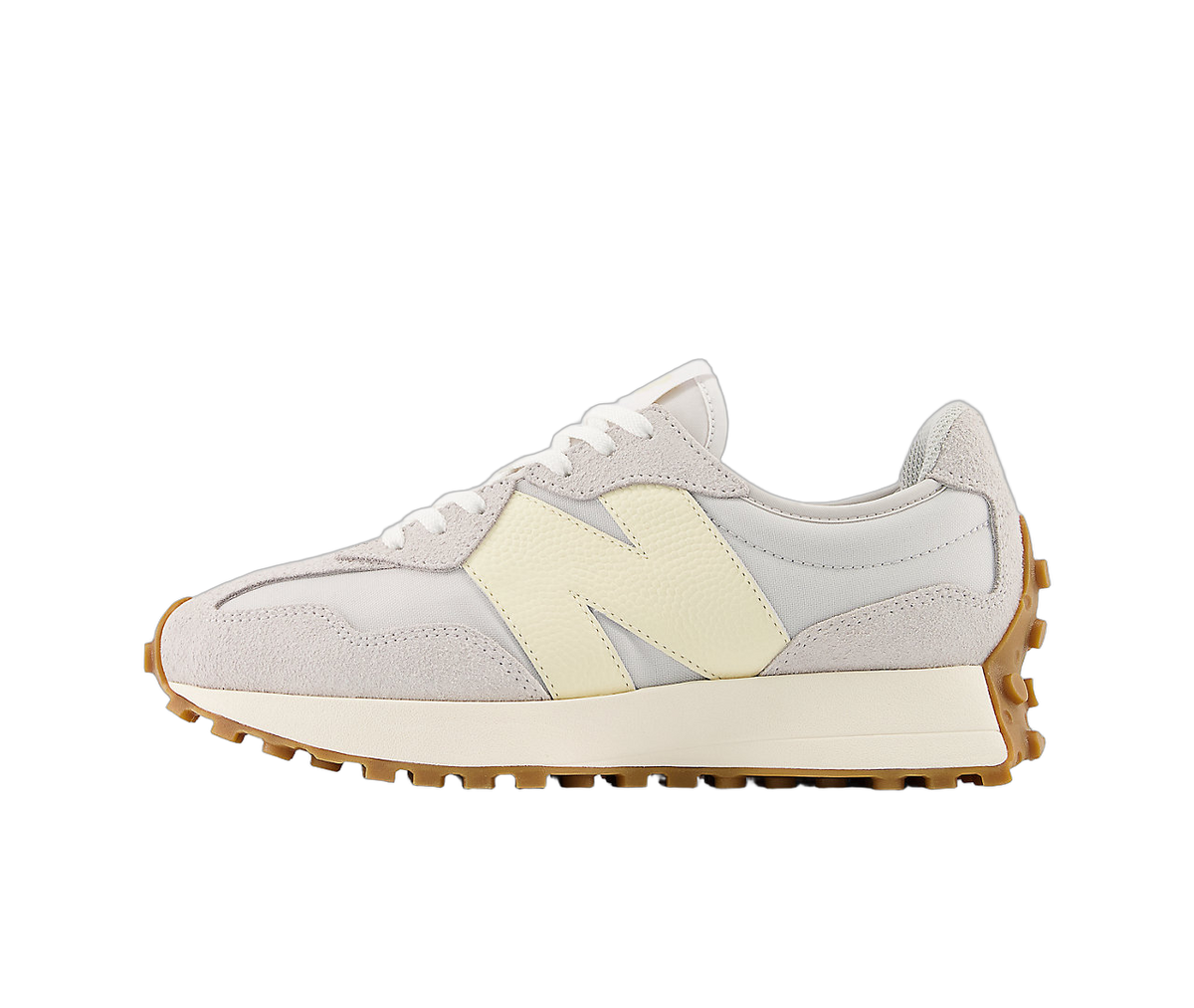 Overkicks - New Balance 327 Summer Fog (Womens) (WS327BG) - vista lateral