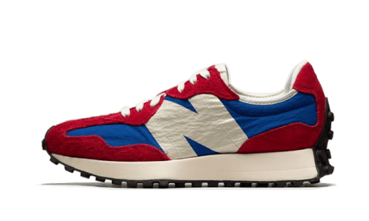 Overkicks - New Balance 327 Team Red Blue Sea Salt (MS327CH) - vista lateral