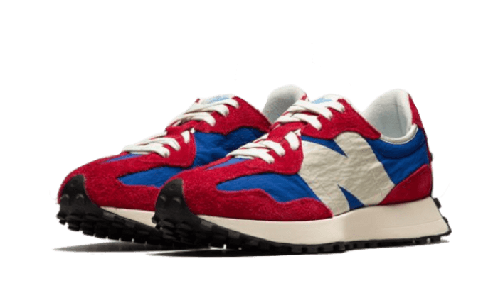 Overkicks - New Balance 327 Team Red Blue Sea Salt (MS327CH) - vista trasera