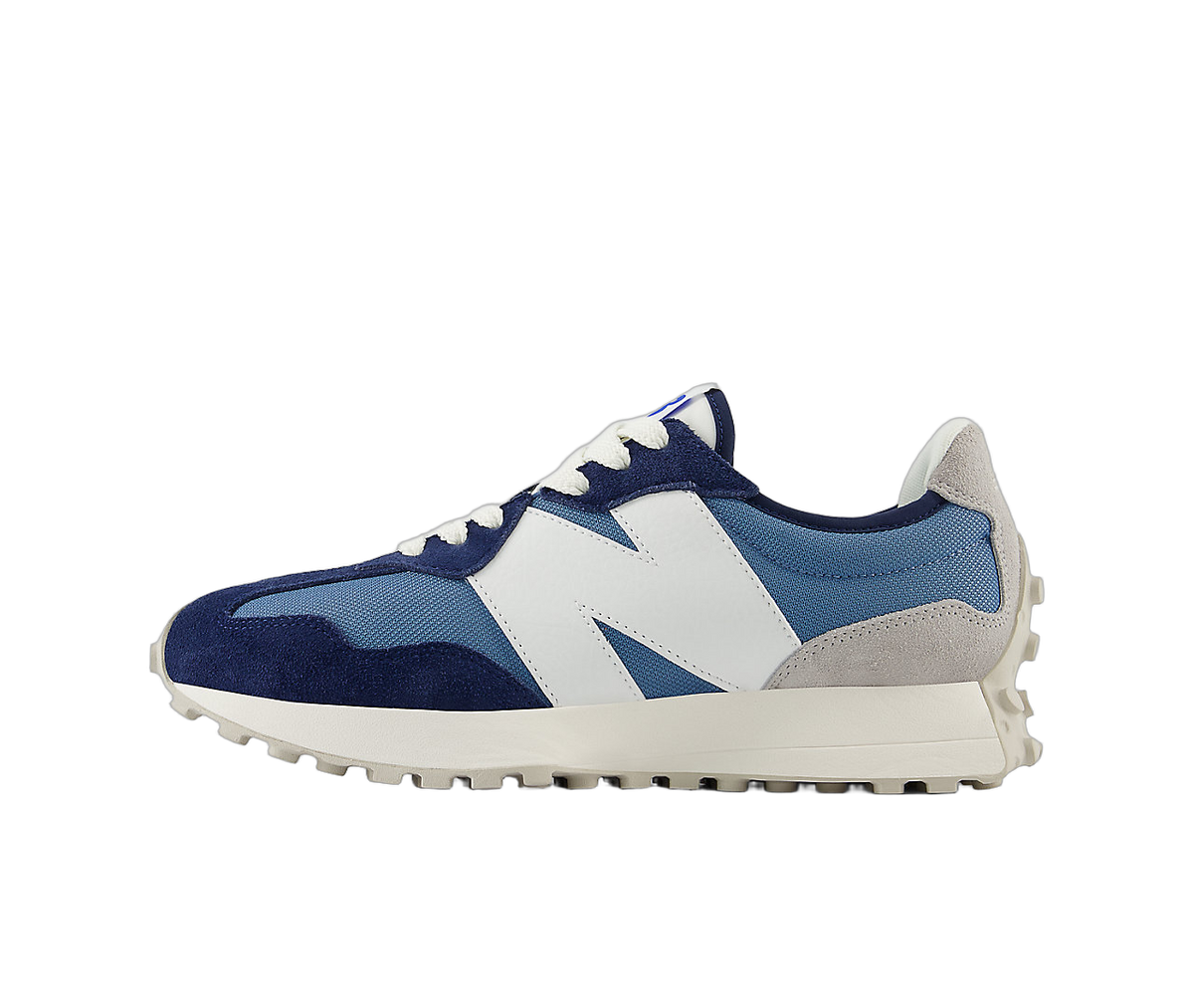 Overkicks - New Balance 327 University Blue Navy White (U327CJ) - vista lateral