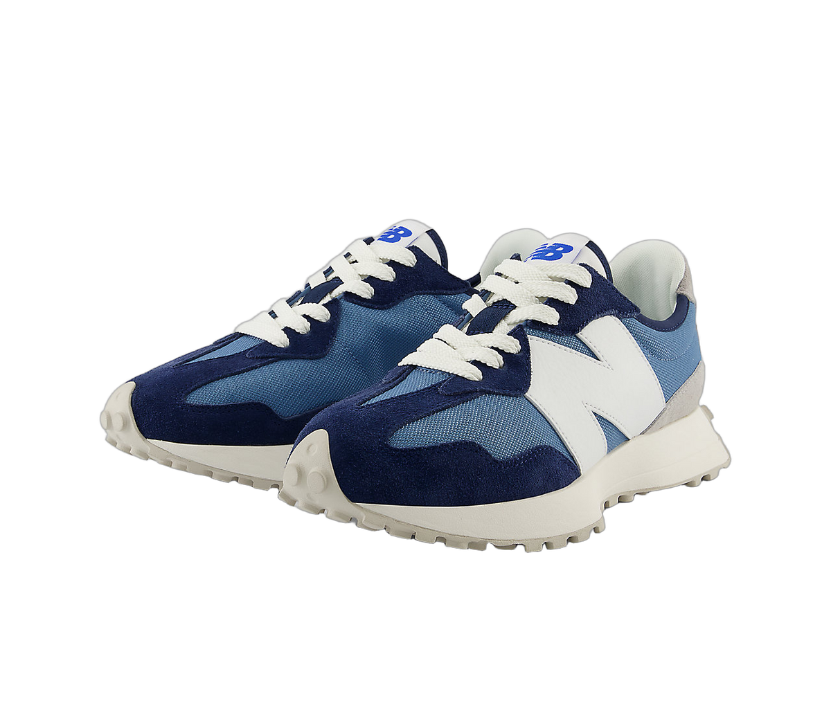 Overkicks - New Balance 327 University Blue Navy White (U327CJ) - vista trasera