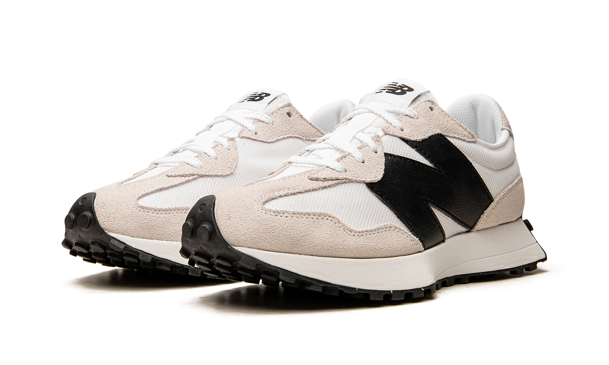Overkicks - New Balance 327 White Black (MS327CWB) - vista trasera