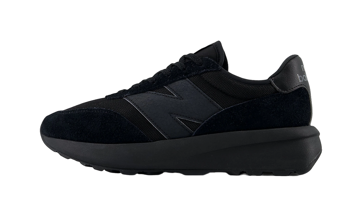 Overkicks - New Balance 370 Black Castlerock (U370AJ) - vista lateral