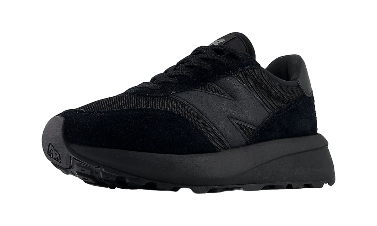 Overkicks - New Balance 370 Black Castlerock (U370AJ) - vista trasera