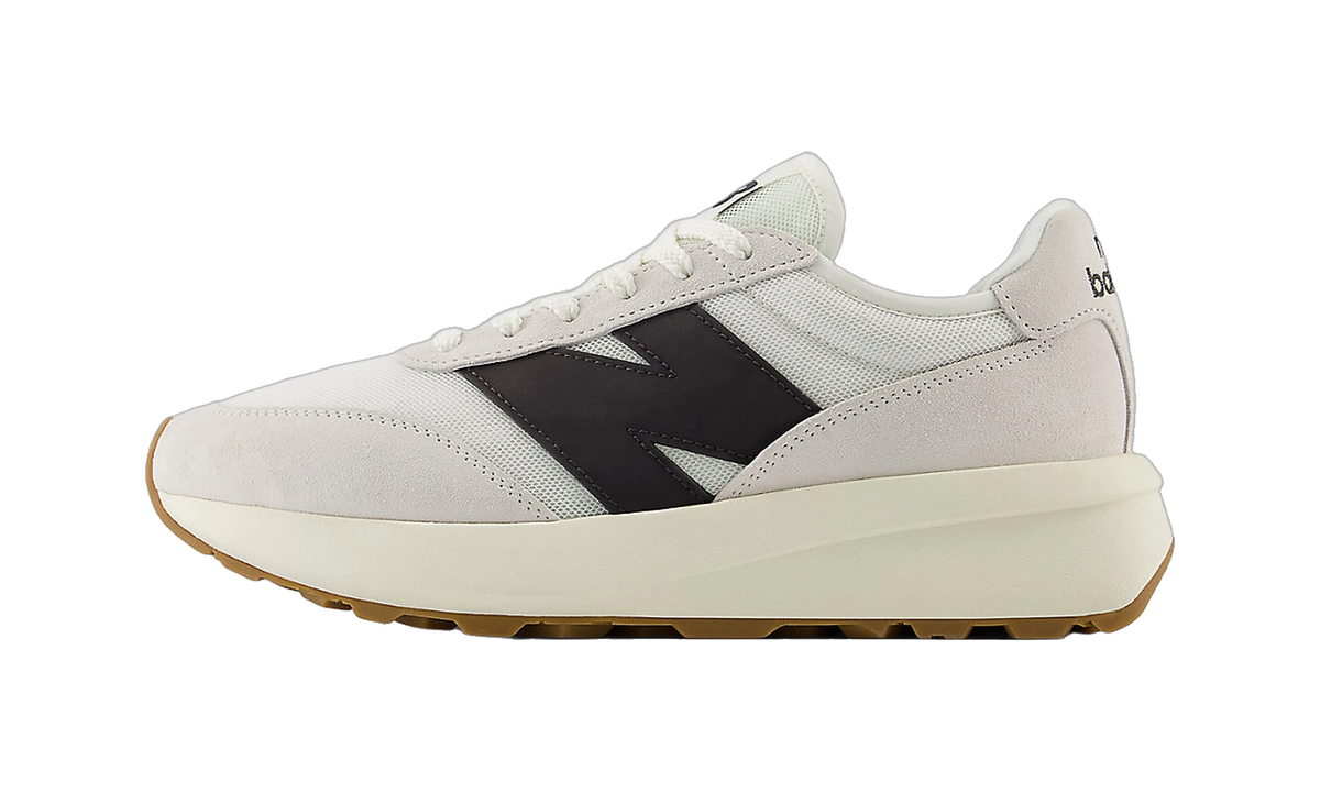 Overkicks - New Balance 370 Sea Salt Black Cement Gum (U370CA) - vista lateral