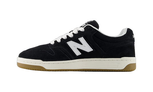 Overkicks - New Balance 480 Black White Gum (BB480PTN) - vista lateral