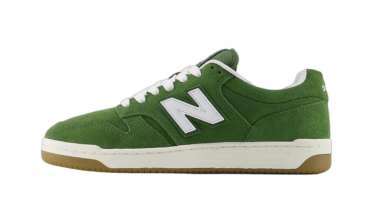 Overkicks - New Balance 480 Dark Olive White (BB480PTG) - vista lateral