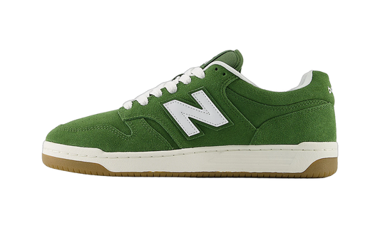Overkicks - New Balance 480 Dark Olive White (BB480PTG) - vista lateral