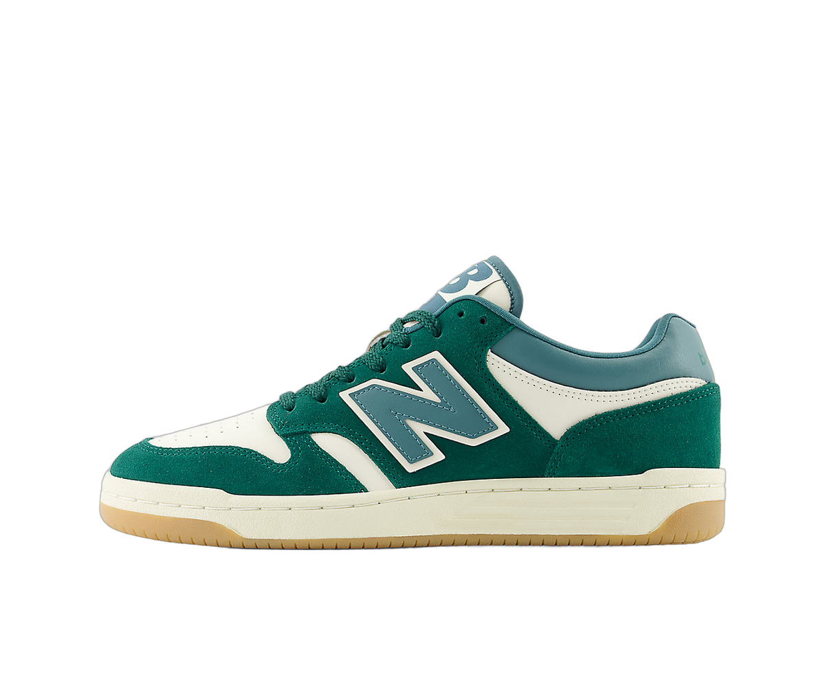 Overkicks - New Balance 480 Marsh Green Linen (BB480LPA) - vista lateral