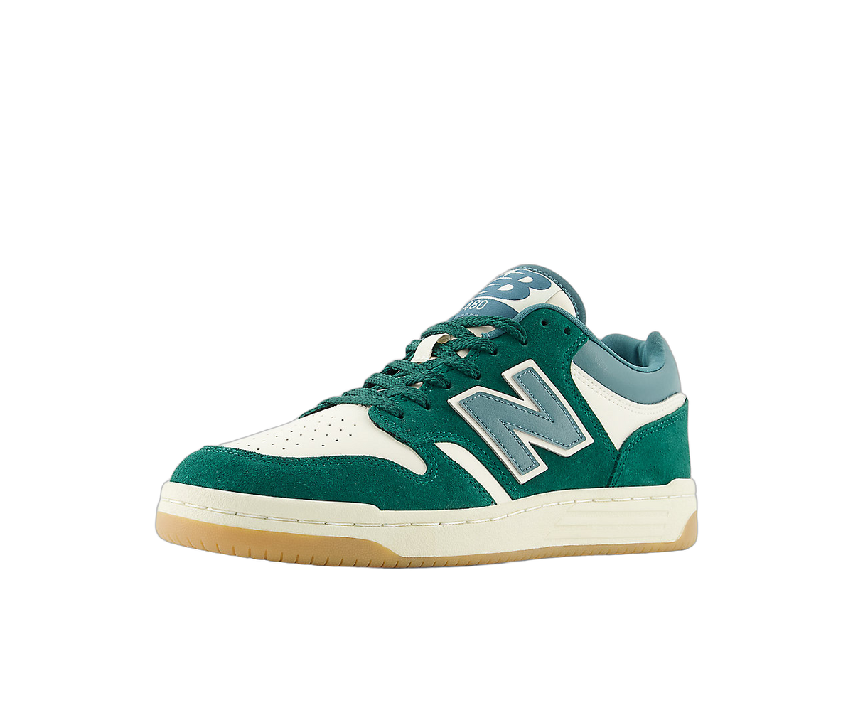 Overkicks - New Balance 480 Marsh Green Linen (BB480LPA) - vista trasera