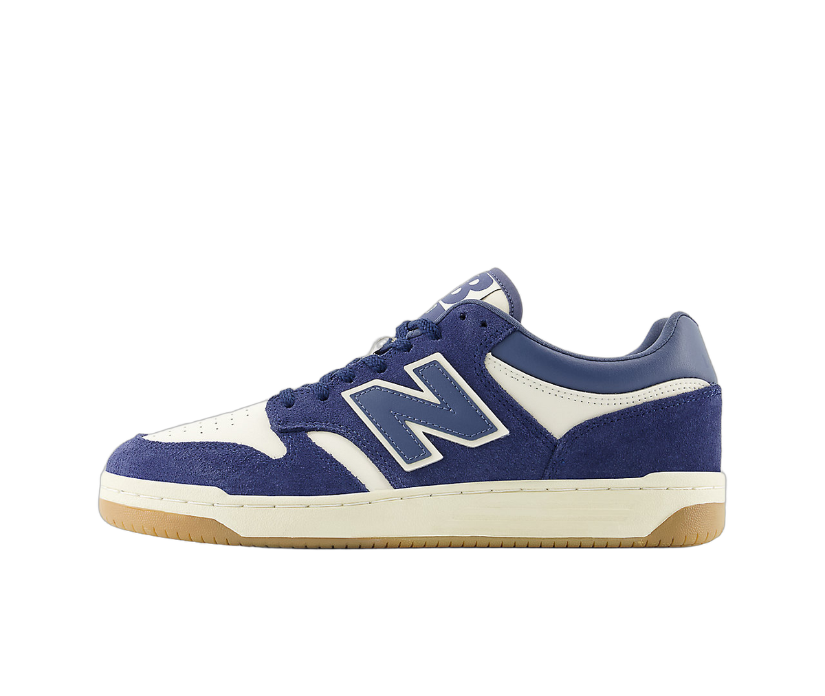 Overkicks - New Balance 480 Navy Linen (BB480LPC) - vista lateral