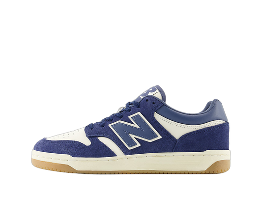 Overkicks - New Balance 480 Navy Linen (BB480LPC) - vista lateral