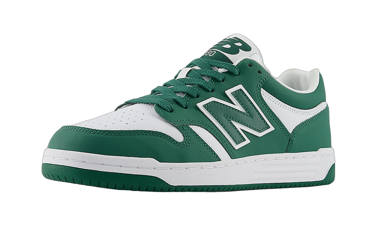 Overkicks - New Balance 480 Team Forest Green White (BB480LGH) - vista trasera