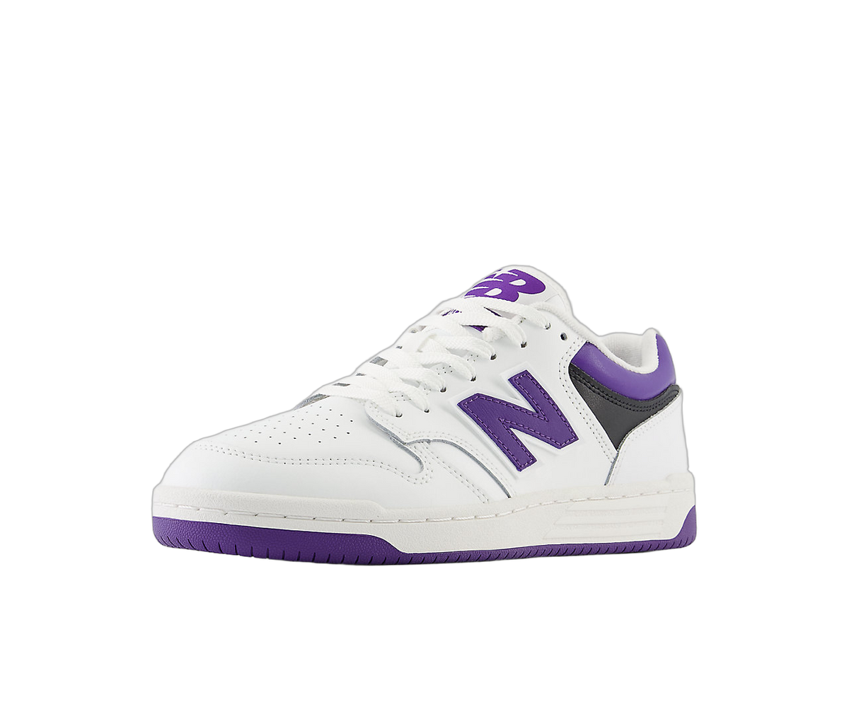 Overkicks - New Balance 480 White Prism Purple (BB480LPB) - vista trasera