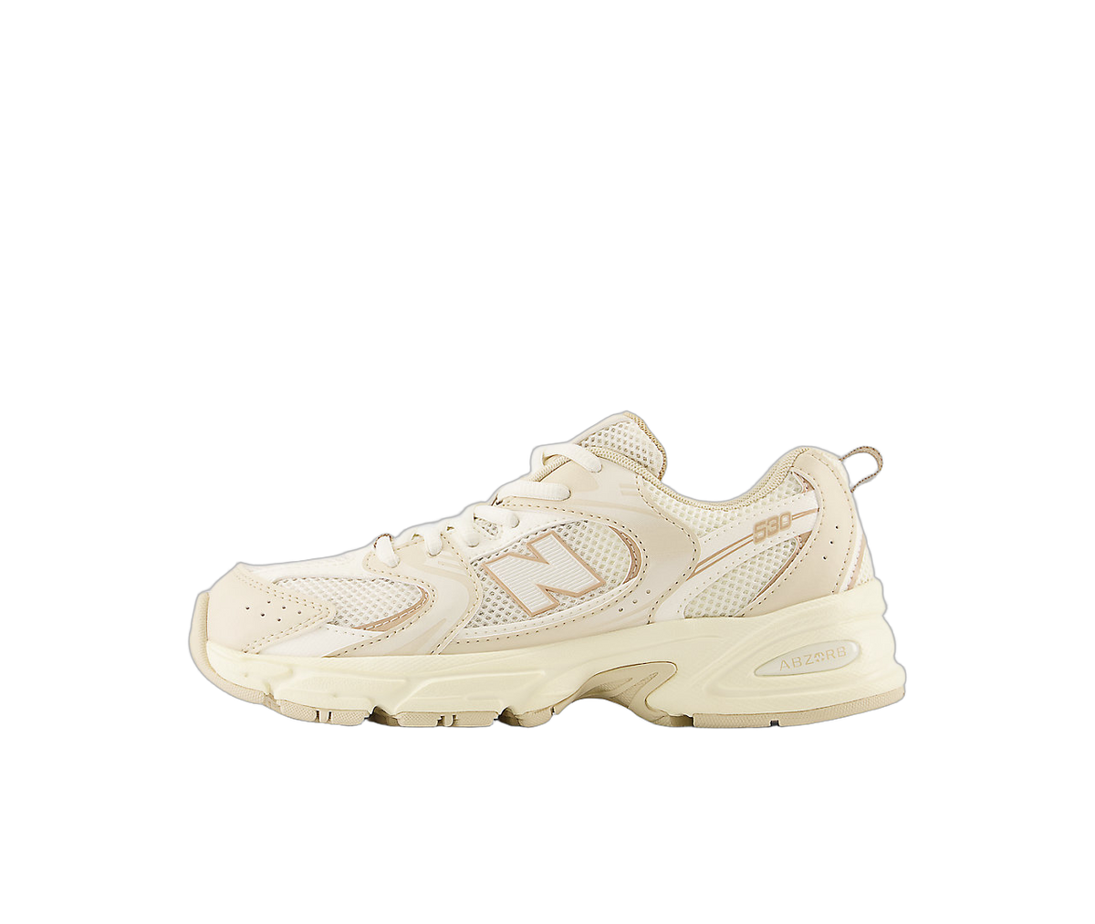 Overkicks - New Balance 530 Beige Angora (GS) (GR530AA) - vista lateral