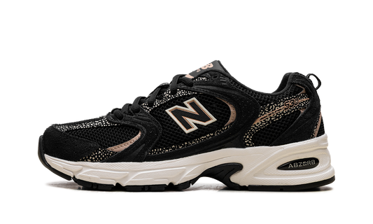 Overkicks - New Balance 530 Black Flat Taupe (U530CRB) - vista lateral