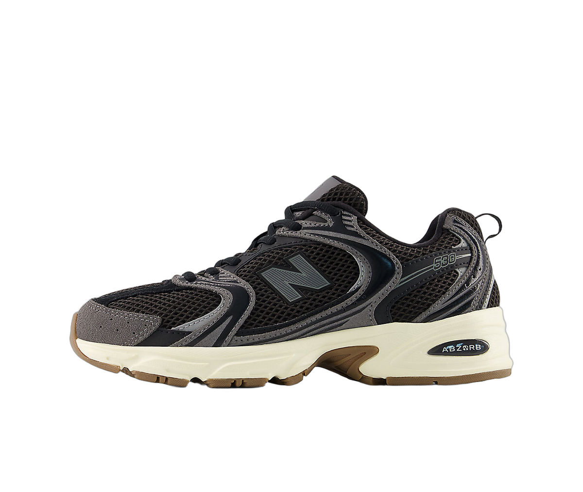 Overkicks - New Balance 530 Black Gum (U5309TN) - vista lateral