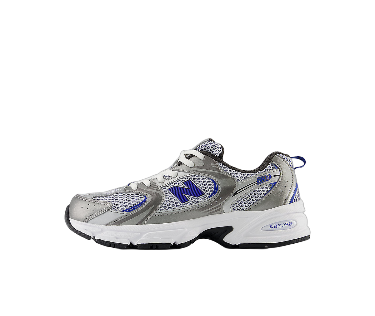 Overkicks - New Balance 530 Dark Silver Metallic Royal (GS) (GR530ADE) - vista lateral
