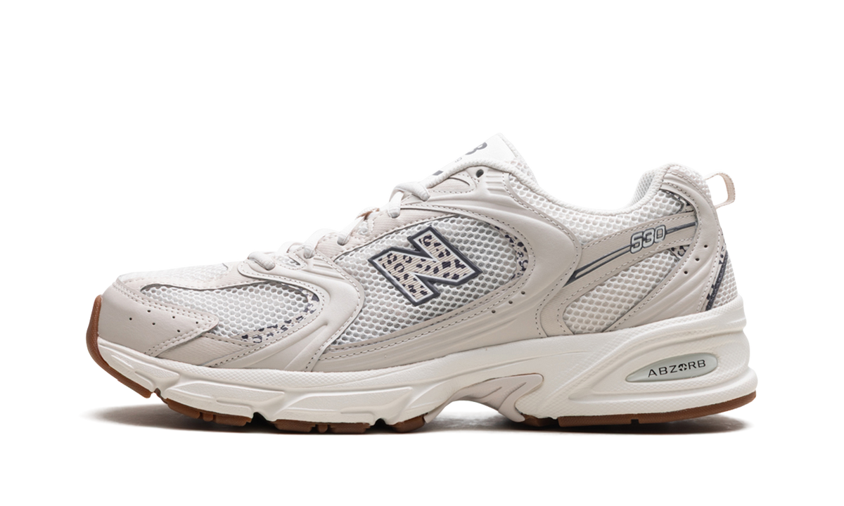 Overkicks - New Balance 530 Moonbeam Cow Print (MR530AAM) - vista lateral