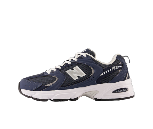Overkicks - New Balance 530 Navy Silver (MR530SMT) - vista lateral