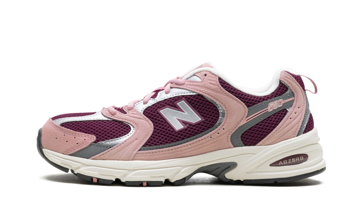 Overkicks - New Balance 530 Pink Moon Burgundy (MR530PG) - vista lateral