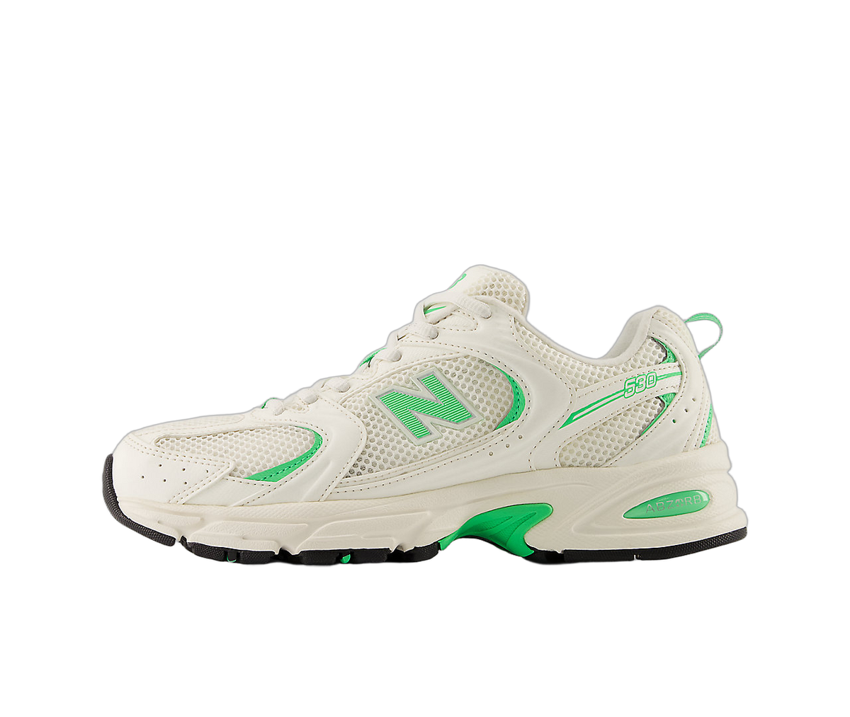 Overkicks - New Balance 530 Sea Salt Lime Leaf (U530CSI) - vista lateral
