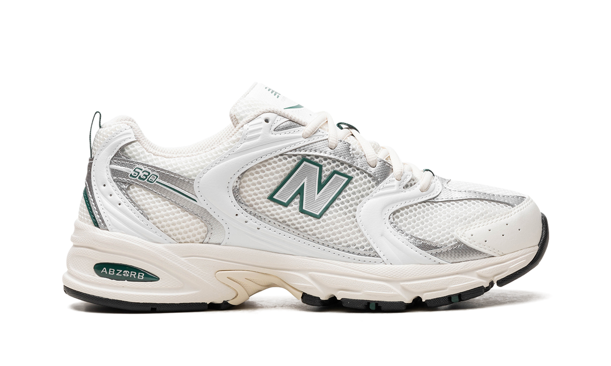 Overkicks - New Balance 530 Sea Salt Marsh Green (MR530SX) - detalle talón