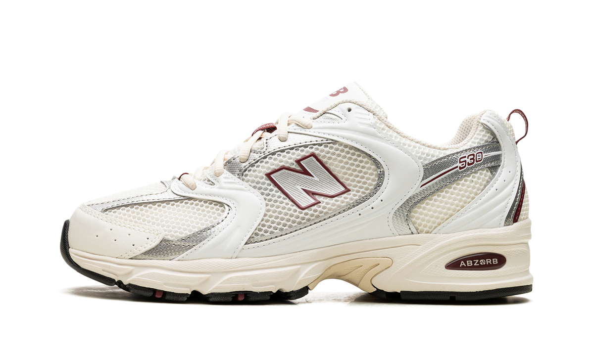 Overkicks - New Balance 530 Sea Salt Mercury Red (MR530SZ) - vista lateral