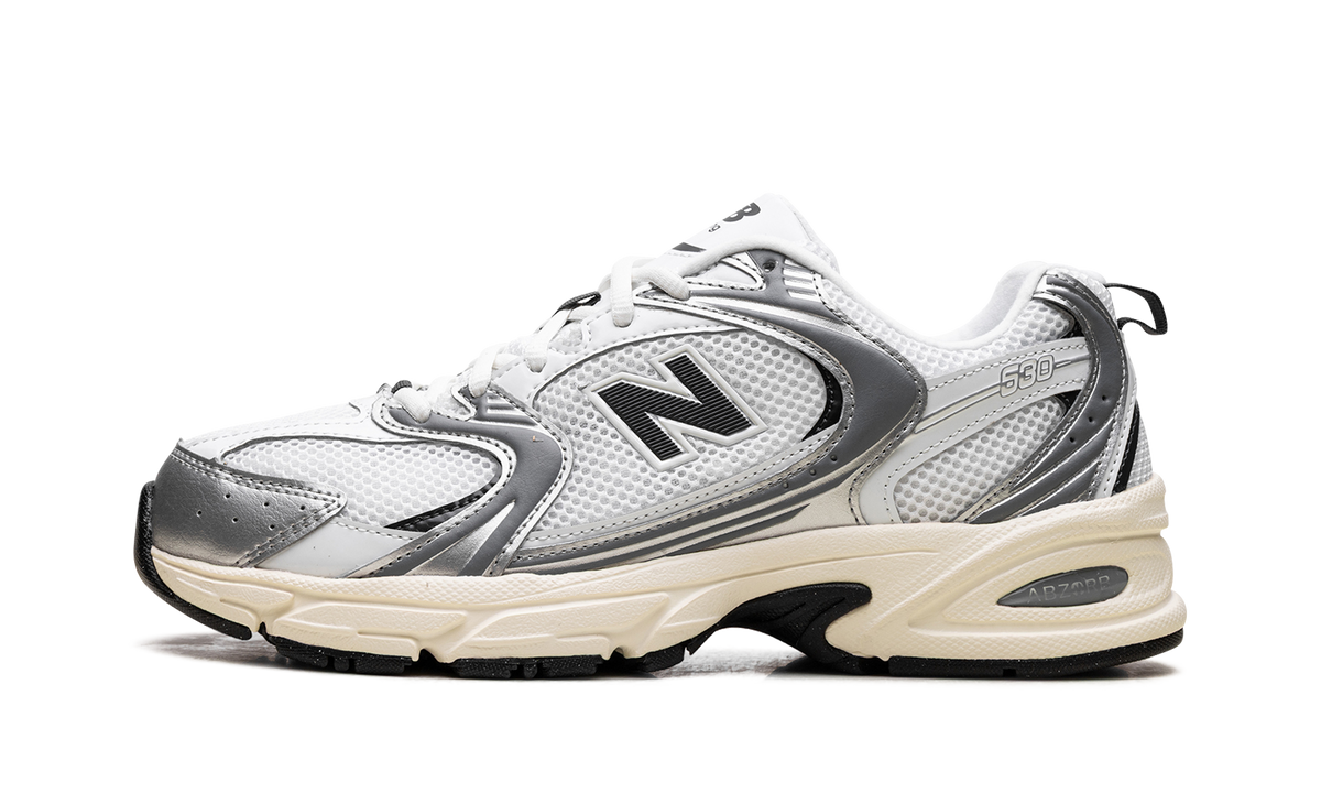 Overkicks - New Balance 530 Silver Metallic Black Cement (U530ESA) - vista lateral