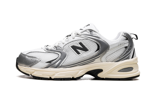 Overkicks - New Balance 530 Silver Metallic Black Cement (U530ESA) - vista lateral