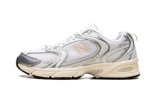 Overkicks - New Balance 530 Silver Metallic Linen (U530ESB) - vista lateral