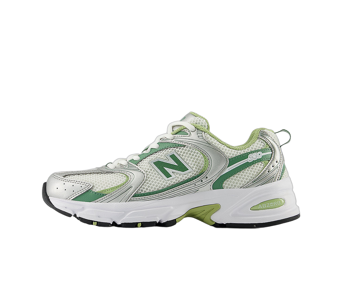Overkicks - New Balance 530 Silver Metallic Mallard Green (MR530ADB) - vista lateral