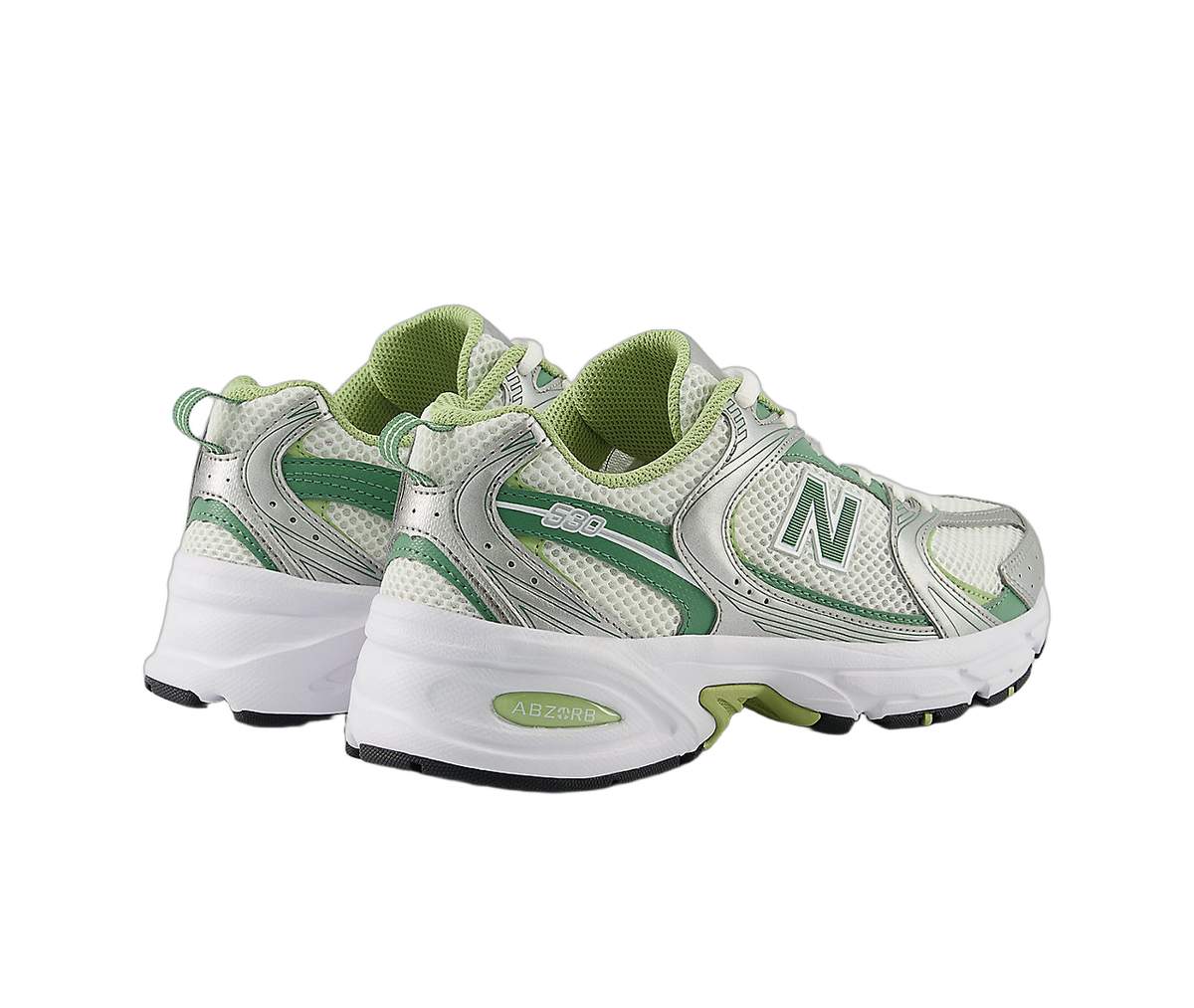 Overkicks - New Balance 530 Silver Metallic Mallard Green (MR530ADB) - par completo