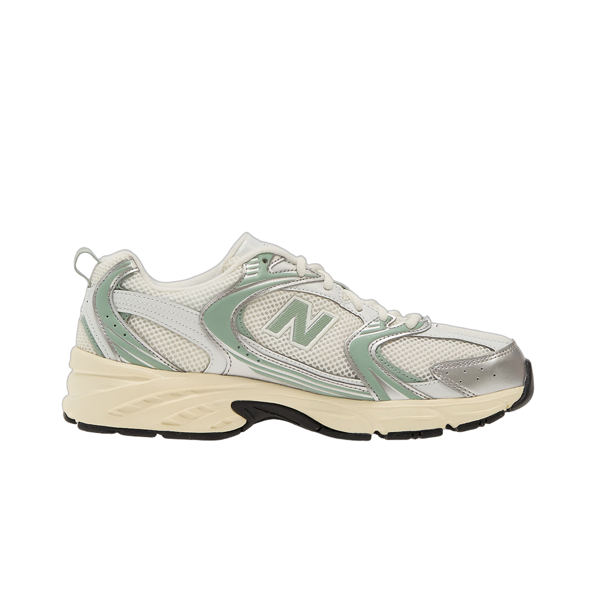 Overkicks - New Balance 530 Silver Metallic Mosaic Green (U530SEB) - par completo