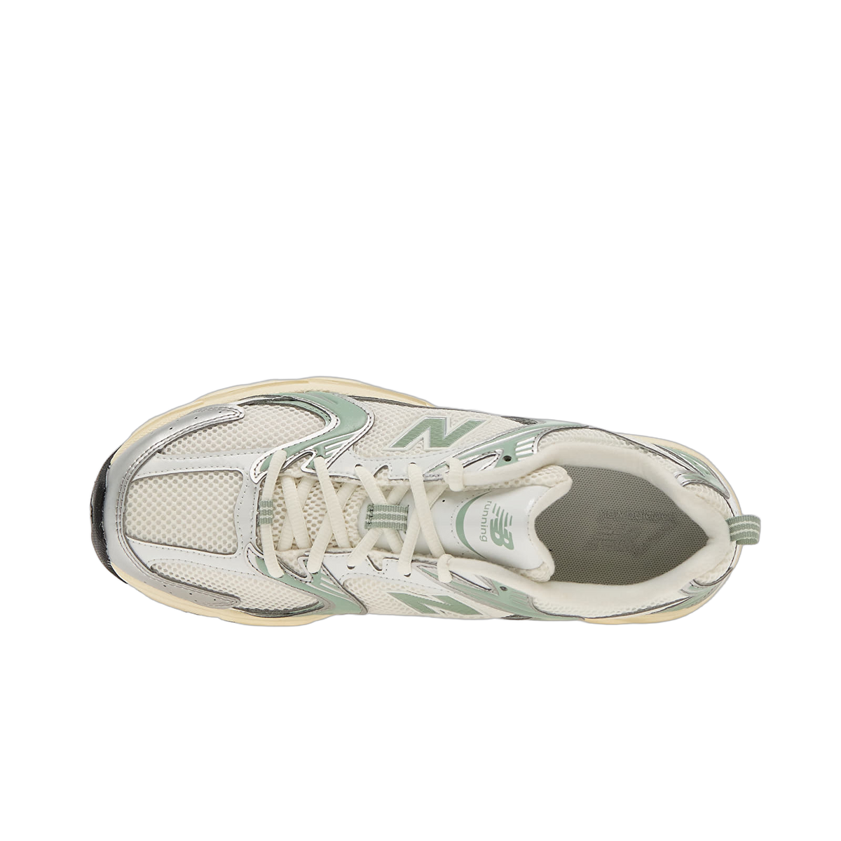 Overkicks - New Balance 530 Silver Metallic Mosaic Green (U530SEB) - detalle suela