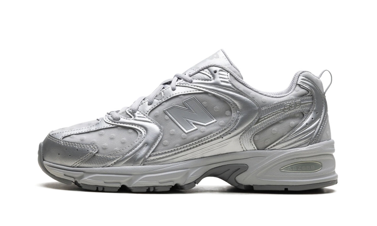 New Balance 530 Silver Metallic Raincloud Polka Dots