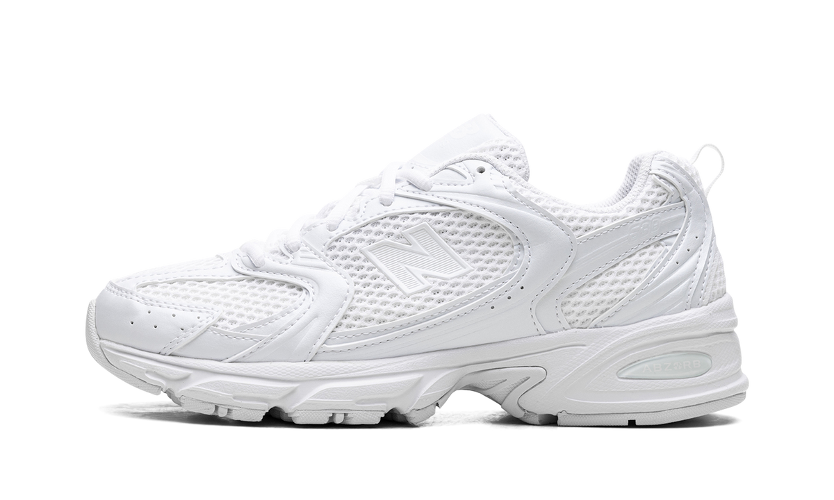 Overkicks - New Balance 530 Triple White (MR530PA) - vista lateral